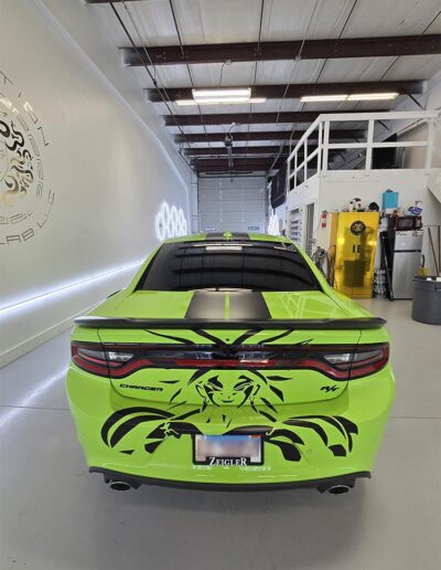 a wrapped car
