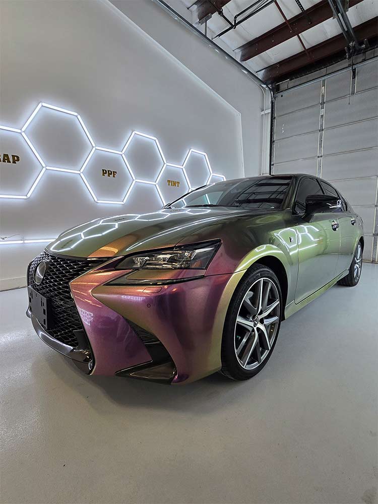 wrap33 metalic wrapped lexus